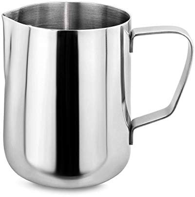 Pichet Lait, Pot à Lait en Acier Inoxydable, Lait Pichet Tasse, Milk Frother, Pichets-mousseurs à Lait pour Cappuccino, Expresso, Latte Art (100ml)