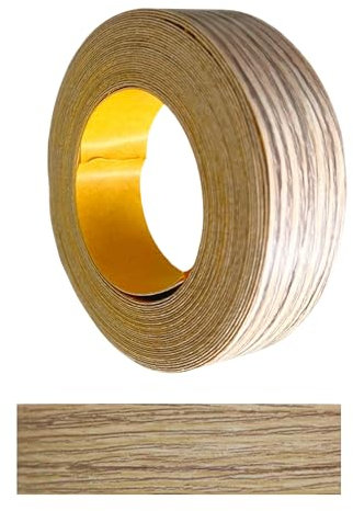 Gedotec Kantenumleimer selbstklebend | 1 Stück | 18 mm x 5 m | 374 - Eiche San Marino | TAPE | Holzfurnier in verschiedenen Dekoren | Melaminkanten-Band zum Kleben | Möbelkanten-Band | Melaminkanten