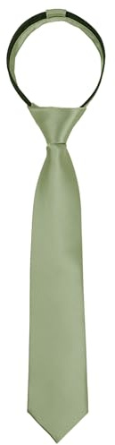 Alizeal Boys Solid Color Vorgebundene 6cm Reißverschluss Skinny Krawatte