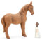 Pferde Mädchen Geschenk Pferde Figur: Pferde Geschenke für Mädchen Schutzengel Statue, Mädchen Geschenke für Pferdeliebhaber Cowgirl, Pferd Ornament Deko Pferd Gedenkgeschenk Weihnachten,Geburtstag