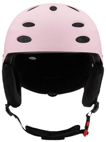 Aymzbd Casque de Ski de Neige Accessoires de Ski Casque de Skateboard Confortable Léger pour Les Sports de Plein air Vélo de Route de Montagne Femmes, Rose