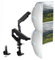 Brazo Monitor Dobles de 17 a 40 Pulgadas, Altura Ajustable, Pantalla orientable e inclinable, Soporte Monitor Doble de hasta 13 kg por Soporte, VESA 75x75/100x100