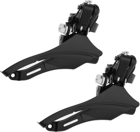 LT Easiyl 2 STK Fahrrad-Umwerfer FD-TZ30 Kompatibel mit Shimano Tourney 6/7-Gang Spannfutterdurchmesser 31,8 Mm Kettenlinie 47,5 Mm Vorderes Kettenblatt Shifter Schwarz