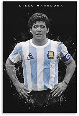 BBSYDH Leinwand Druck Poster 60 * 90cm Senza Cornice Diego Maradona-223 Tela decorativa Wall Art Soggiorno Poster Camera da letto