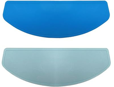 Self-Adhesive Anti-Fog Film for Motorcycle Helmets (2 Pcs), Universal Clear Waterproof Anti-Rain Helmet Stickers Insert for Full-Face and Open-Face Helmets, Ideal for Rainy and Foggy Conditions