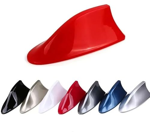 TGSPYXCH Voiture Antennes Aileron Requin pour Renault Clio V / 5 2019 2020 2021 2022 2023 2024 2025 Roof Antenna Réception Améliore Le Signal Radio Exterieur Accessoire,Redstyle