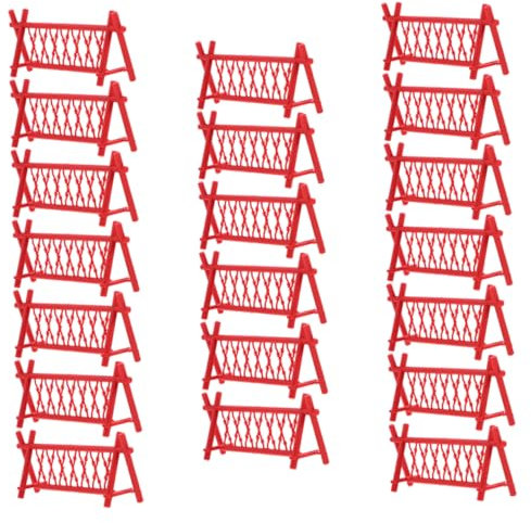 Housoutil 40 Miniatur Gartenzäune 7,5cm Kunststoff Modellzaun Kindersicher Robust Für Puppenhaus Feengarten Sandkasten Spielwelten