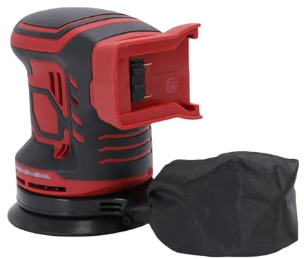 Denash Ponceuse à Moteur sans Balais, Ponceuse Orbitale 300 W, Ponçage Circulaire à 6 Vitesses pour le Polissage des Meubles en Bois et en Métal, Compatible avec les Batteries 18 V,