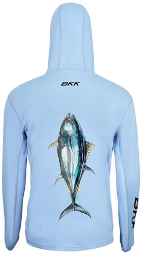 BKK Long Sleeve Performance Shirt Tuna Light Blue - Langarm Angelshirt