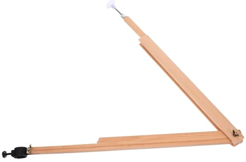 Großer Holzzirkel mit Stifthalter, Verstellbar für Kreise bis 120cm | Beige Holz Ausführung, Formstabil für Unterricht Geeignet, Zeichnen und Demonstrationen im Klassenzimmer