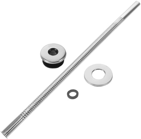 TOMETURE 1 Set di componenti idraulici per orinatoio: tubo per orinatoio in acciaio inossidabile - tubo di raccordo corrugato per bagno - componenti idraulici per bagno con guarnizioni e coperchio per