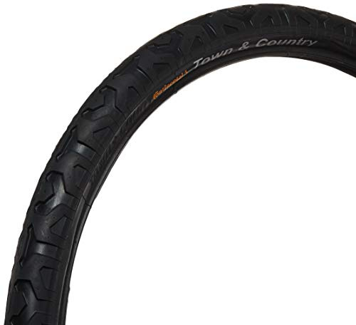 Continental 122294 MTB Town & Country 1.9 - Cubierta para Bicicletas (26 x 1,9), Color Negro