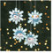 Fun Express Weihnachtsbaumschmuck, Schneemann, Schneeflocke, 4 Stück