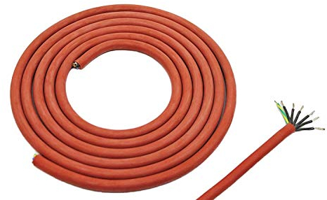 3 Meter (m) Silikonkabel 7x1,5 mm² | SiHF | Hitzebeständige und flexible Silikonleitung | Saunakabel | Optimal für Saunaöfen | -60°C bis +180°C | Wärmegeräte, Scheinwerfer, Heizkraftwerke etc.