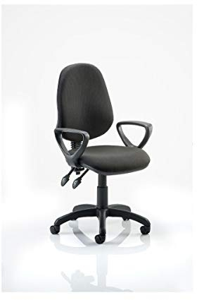 Dynamic KC0022 Eclipse II Lever Task Operator Chair with Loop Arms - Black