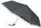 Susino 3280 Automatik Taschenschirm Φ 100 cm/Strurmschirm mit Punkten/Dot umbrella (Schwarz)