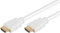 PremiumCord 4K High Speed ​​HDMI + Ethernet Kabel 10 m, Kompatibel mit Video 4K 2160p, FULL HD 1080p, Deep Color, 3D, ARC, HDR, 3x geschirmt, 10,2Gbps, vergoldete Anschlüsse, weiß
