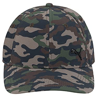 PUMA Herren Alloy Baseball Cap, Grün/Braun, S-M