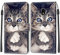 Feyten Coque pour Samsung Galaxy J3 2017/J330, Etui Samsung J3 2017/J330, Housse de Galaxy J3 2017/J330 en Cuir PU, Étui Housse en Cuir de Protection avec [Magnétique] Portefeuille Case(Chat 1)