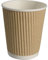 ABENA Gastro-Line Disposable Hot Cup with Ripple Wall Outer Design Which Offers Comfort & Heat Protection When Enjoying Hot Coffee, Tea And Other Hot Drinks - Brown, 24cl (Pack of 25)