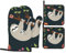 EVANEM Ofenhandschuhe und Topflappen 4er Set BBQ Handschuhe Cartoon Tier rutschfeste Ofenhandschuhe Hochhitzebeständige Kochhandschuhe für Küche Backen Kochen Unisex Einheitsgröße