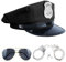 Makone Police Costume Dreiteiliges Set Police Hat,Handschellen Polizei echt Stahl,Schirme, Mit Polizei Marke(Eisenhaltig)