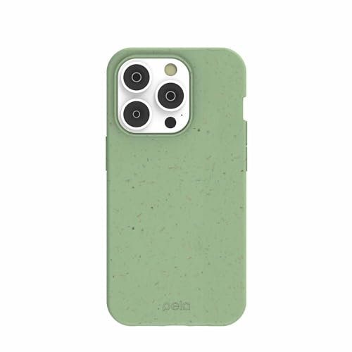 Pela Schutzhülle für iPhone 14 Pro, Salbeigrün – Umweltfreundliche Schild, Kompatibel mit iPhone 14 Pro