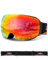 JetBlaze Skibrille Herren Damen OTG Skibrille mit Wechselglas and Riemen für Brillenträger Schneebrille Anti Nebel Snowboardbrille Ski Goggles Kompatibler Helm Sphärisch Verspiegelt Rot Linse
