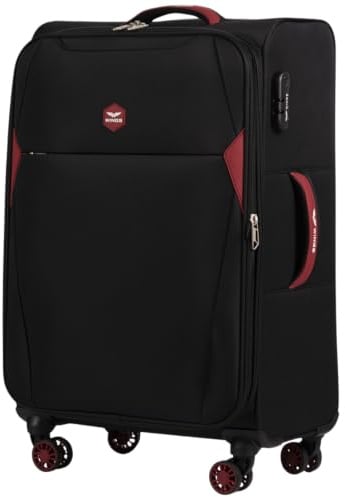 Wings Weichschalenkoffer - Leichter Softcase mit 4 Rollen - Großer Reisekoffer für Gepäck
