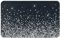 KemEng Schwarz Silber Glitzer Diamant Funkelnd, Weiche Badematte, Fußmatte, Badematte, rutschfeste Bodenmatte, saugfähige Badezimmerunterlage, 49 x 80 cm