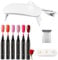 Xumann 6 Color Nail Polish Pens UK, 3 In 1 Gel Nail Varnish Pens with UV Curing Lamp for Women