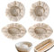 4 piezas de lino para cestas de fermentación de pan, correas de panadería para pan, cestas de prueba, 2 unidades redondas y 2 ovaladas, uso para cesta de pan, accesorios para hornear