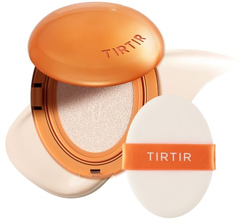 TIRTIR Mask Fit AI Filter BB Cushion Foundation | KI-ähnliches halb-mattes Finish, Mittlere bis Hohe Deckkraft, Koreanisches Make-up Beauty, (0,63 Fl Oz), 10C Shell
