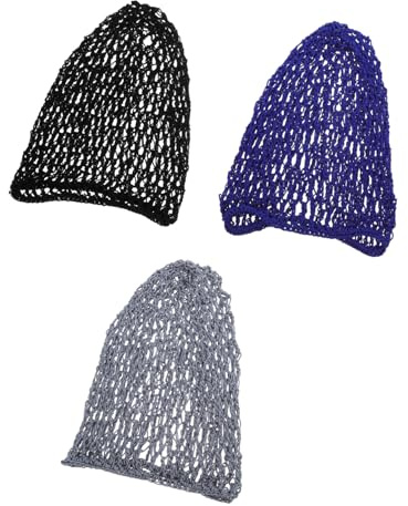 Abaodam 3stücke Gehäkeltes Haarnetz Für Schlaf Netzhäarnetz Zum Schlafen Für Damen Haarnetzüberzug Für Zuhause Langlebiges Und Bequemes Design