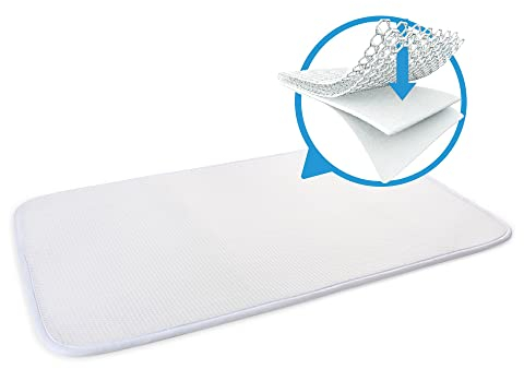 AeroSleep - SafeSleep 3D-Matratzenschoner - Matratzenschutz für Kinder und Baby Matratzen - Wiege - 90 x 40 cm - Freie Atmung - Wärmeregulierung - Antiallergen - Weiß