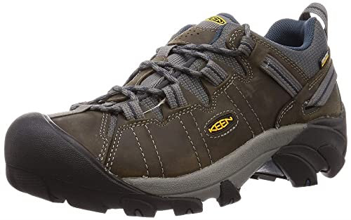 KEEN Men's Targhee 2 Waterproof Hiking Shoes, Gargoyle Midnight Navy, 6.5 UK