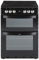 New World Ltd NW601EDOBLK 600mm Double Electric Cooker Ceramic Hob Black