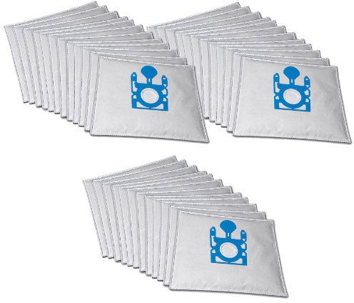 30 Big Volume Staubsaugerbeutel kompatibel für Siemens VS Z30000… 39999 - Z 3.0 inkl. 6 Motorschutzfiltern