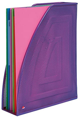 Alba MESHMAG P Porte-Revues en Métal Mesh Violet