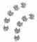 Sidi, Viti a sgancio rapido per suole SMS/SRS PK-10, colore: argento
