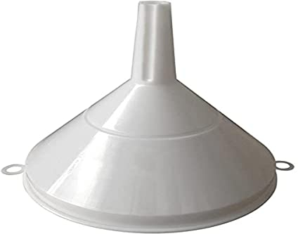 SSS Embudo con Filtro 3543 cm Utensilios de Cocina, Bianco