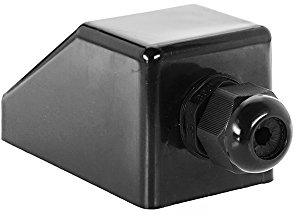 Offgridtec toit 1 Exécution de compartiment Heavy Duty Noir ABS pour camping-car caravane, bateau, solaire, 1 pièce, 006405
