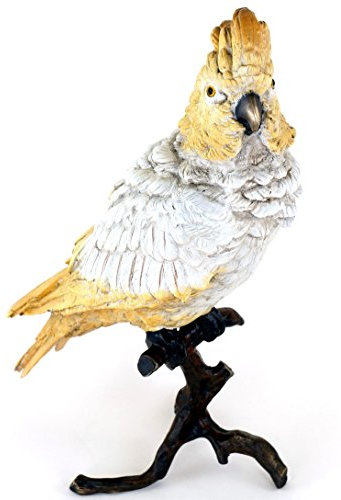 Kunst & Ambiente - Großer handbemalter Kakadu - Wiener Bronze - Vogelskulptur - authentische Tierfigur - Papageienstatue - Kunst Online kaufen - Sammlerstück - Wohndeko für Innen