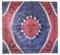 Oriental Galerie Tagesdecke Sonne Mond Bettüberwurf Überwurf Wandbehang Wandtuch Baumwolltuch Goa Tuch Indien 210x230 cm Baumwolle Mehrfarbig Blau Rot Nr. 88