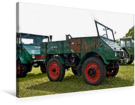 Premium Textil-Leinwand 75 x 50 cm Quer-Format Unimog offen | Wandbild, HD-Bild auf Keilrahmen, Fertigbild auf hochwertigem Vlies, Leinwanddruck von Günther Geiger