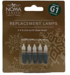 NOMA G1 Fuse Bulb Blister Card of 5