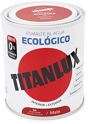 Titanlux - Esmalte eco, Mate rojo, 750ML (ref. 02T056534)