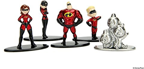 Jada- Nano MetalsFig 2 Pack 5 Figuras Disney Los Increibles 2, Multicolor (JADA99867)