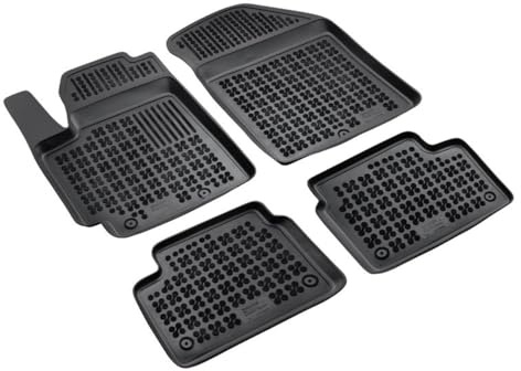 AZUGA 3D Gummi Fußmatten für Kia Picanto II ab 5/2011/Picanto III ab 4/2017 | rutschfest, wasserdicht, passgenau, TPE Gummimatten, hoher Rand Automatten, AZ10300354