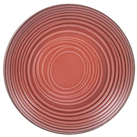 TABLE PASSION - Assiette plate Moon corail 27 cm (lot de 6)